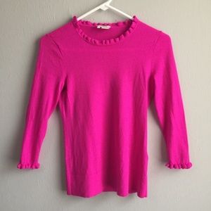 Kate Spade soft and cuddly ruffle sweater!
